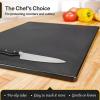 imageCommercial Grade Black Cutting Board  20 x 15 Inch Extra Large 05quot Thick HDPP Plastic with NSF Stamp for Restaurants Kitchens and Food Service