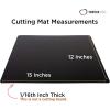 imageCommercial Grade Cutting Board Mats 15 x 12 Inch  4 Pack Set Flexible 116quot Inch Thick Black Plastic Made from HDPE and NSF Approved for Food Service