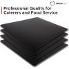 imageCommercial Grade Cutting Board Mats 15 x 12 Inch  4 Pack Set Flexible 116quot Inch Thick Black Plastic Made from HDPE and NSF Approved for Food Service