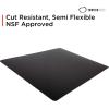 imageCommercial Grade Cutting Board Mats 15 x 12 Inch  4 Pack Set Flexible 116quot Inch Thick Black Plastic Made from HDPE and NSF Approved for Food Service