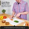 imageCommercial Grade White Cutting Board  24 x 18 x 05 Inch Extra Large Superior HDPP Plastic is NSF Approved for Food Service and Kitchens