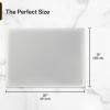 imageCommercial Large Plastic Cutting Board 20 x 15 Inch  12quot Thick White HDPE Poly Approved for Restaurants and Food Service