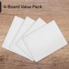 imageProfessional Cutting Board Mats 24 x 18 Inch  4 Pack Extra Large White Color Flexible Plastic made from Heavy Duty HDPE 116quot ThickWhite