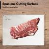 imageProfessional Cutting Board Mats 24 x 18 Inch  4 Pack Extra Large White Color Flexible Plastic made from Heavy Duty HDPE 116quot ThickWhite