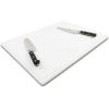 imageThirteen Chefs 24 x 18 Inch Cutting Board with Juice Groove for Meat BBQ Grilling  34quot Thick HDPE Plastic  Extra Large Heavy 11 Pound for CarvingWhite