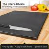 imageThirteen Chefs Black Plastic Cutting Board  18 x 12 x 5 Inch Large Durable HDPE and NSF Stamped for Commercial Food Service Kitchens