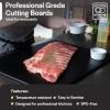 imageThirteen Chefs Extra Large 24 x 18 Black Cutting Board 05 Inch Thick HDPE NSF Certified for Food Service and Professional Kitchens
