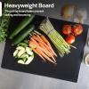 imageThirteen Chefs Extra Large 24 x 18 Black Cutting Board 05 Inch Thick HDPE NSF Certified for Food Service and Professional Kitchens
