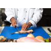 imageThirteen Chefs Extra Large 24 x 18 Blue Cutting Board  12quot Thick HDPE Plastic for Fish and Seafood Restaurant Quality Poly NSF for Commercial KitchensBlue