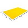 imageThirteen Chefs Extra Large 24 x 18 Blue Cutting Board  12quot Thick HDPE Plastic for Fish and Seafood Restaurant Quality Poly NSF for Commercial KitchensYellow