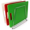 imageThirteen Chefs Stainless Steel Cutting Board Rack  Holds 6 Boards up to 34quot Wide  NSF Approved for Commercial Kitchens6 Slot