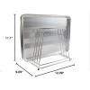 imageThirteen Chefs Stainless Steel Cutting Board Rack  Holds 6 Boards up to 34quot Wide  NSF Approved for Commercial Kitchens6 Slot