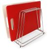 imageThirteen Chefs Stainless Steel Cutting Board Rack  Holds 6 Boards up to 34quot Wide  NSF Approved for Commercial Kitchens6 Slot