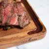 imageVilla Acacia Wood Carving Board 24 x 18 Inch with Juice Grooves and Drip Channel for Roasts BBQ and Grilling  Extra Large Thick Wooden Cutting Board24L x 18W