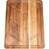 imageVilla Acacia Wood Carving Board 24 x 18 Inch with Juice Grooves and Drip Channel for Roasts BBQ and Grilling  Extra Large Thick Wooden Cutting Board24L x 18W