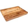 imageVilla Acacia Wood Carving Board 24 x 18 Inch with Juice Grooves and Drip Channel for Roasts BBQ and Grilling  Extra Large Thick Wooden Cutting Board24L x 18W