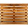 imageVilla Acacia Wooden Bath Mats 23 x 23 Inch Acacia Wood Indoor or Outdoor Shower Mats  Slated Platform Wood Shower Mat for Floor23 x 23