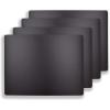 imageCommercial Grade Cutting Board Mats 15 x 12 Inch  4 Pack Set Flexible 116quot Inch Thick Black Plastic Made from HDPE and NSF Approved for Food Service