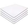 imageCommercial Grade Cutting Board Mats 15 x 12 Inch  4 Pack Set Flexible 116quot Inch Thick White Plastic Made from HDPE and NSF Approved for Food Service