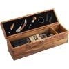 imageTramanto Luxury Wine Box 5 Piece Gift Set Made in Italy from Genuine Olive Wood