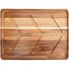 imageVilla Acacia Wood Carving Board 24 x 18 Inch with Juice Grooves and Drip Channel for Roasts BBQ and Grilling  Extra Large Thick Wooden Cutting Board24L x 18W