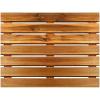 imageVilla Acacia Wooden Bath Mats 23 x 23 Inch Acacia Wood Indoor or Outdoor Shower Mats  Slated Platform Wood Shower Mat for Floor23 x 23