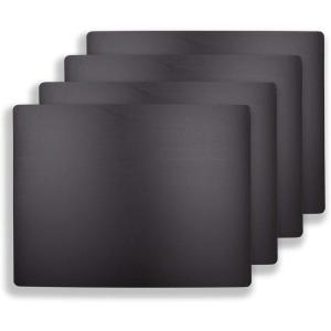 imageCommercial Grade Cutting Board Mats 15 x 12 Inch  4 Pack Set Flexible 116quot Inch Thick Black Plastic Made from HDPE and NSF Approved for Food Service
