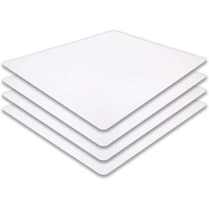 imageCommercial Grade Cutting Board Mats 15 x 12 Inch  4 Pack Set Flexible 116quot Inch Thick White Plastic Made from HDPE and NSF Approved for Food Service