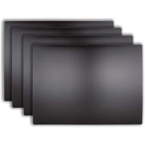 imageExtra Large Black Cutting Board Mats 4 Pack NSF Certified HDPE for Restaurants 24x18 Inch