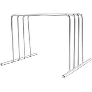 imageThirteen Chefs Stainless Steel Cutting Board Rack  Holds 6 Boards up to 34quot Wide  NSF Approved for Commercial Kitchens3 Slot