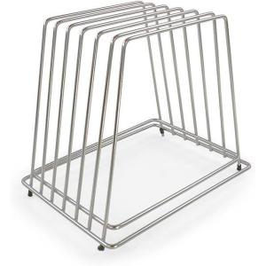 imageThirteen Chefs Stainless Steel Cutting Board Rack  Holds 6 Boards up to 34quot Wide  NSF Approved for Commercial Kitchens6 Slot