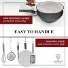 imageBergKoch Splatter Screen for Frying Pan  13 Inch Stainless Steel Grease Splatter Guard  Cover Oil Splash when Sizzling Bacon Cooking Fried Chicken or Popcorn115 Inch