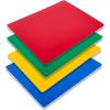 imageProfessional Kitchen Cutting Board Mats  15x12 Inch NSF Approved Flexible 4 Color Set Red Blue Green Yellow for Meat Vegetables and Seafood 116quot Thick