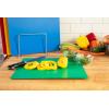 imageProfessional Kitchen Cutting Board Mats  15x12 Inch NSF Approved Flexible 4 Color Set Red Blue Green Yellow for Meat Vegetables and Seafood 116quot Thick