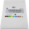 imageThick White 18x12 Poly Plastic Restaurant Cutting Board 075 Inch Thick NSFWhite