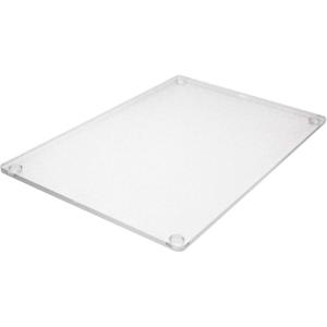 imageThirteen Chefs Large Acrylic Cutting Board 16x10 Inch with Rubber Feet Clear  Dishwasher Safe