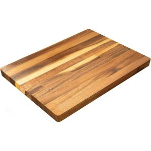 imageThirteen Chefs Cutting Boards  Large Lightweight 17 x 12 Inch Acacia Wood Chopping Board for Plating Appetizers Charcuterie and Kitchen Prep  Portable Cooking Accessories17L x 12W