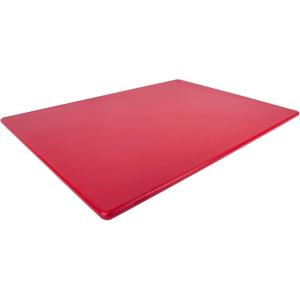 imageCommercial Grade Red Cutting Board  24 x 18 Extra Large 12quot Thick for Meats Superior HDPP Plastic NSF and Food Service Ready