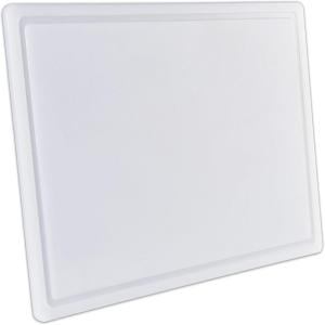 imageExtra Large 20 x 15 Plastic Cutting Board with Groove  Heavy 12quot Thick White HDPE Poly Long Lasting and NSF Approved for Restaurants and Commercial Kitchens  Weight 5lb