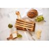 imageVilla Acacia Wood Bread Board  12 x 7 in Handcrafted Wooden Cutting Board Slicer Tray with Handle Medium12L x 7W