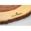 imageThirteen Chefs Villa Acacia Live Edge Wood Serving Platter Acacia Wood and Raw Bark Edge Extra LargeXLarge