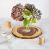 imageThirteen Chefs Villa Acacia Live Edge Wood Serving Platter Acacia Wood and Raw Bark Edge Extra LargeXLarge