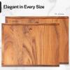 imageVilla Acacia Reversible Wood Pastry Board and Cutting Board with Lipped Edges 28 x 22 x 15 Inches