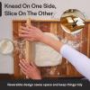 imageVilla Acacia Reversible Wood Pastry Board and Cutting Board with Lipped Edges 28 x 22 x 15 Inches