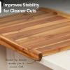 imageVilla Acacia Reversible Wood Pastry Board and Cutting Board with Lipped Edges 28 x 22 x 15 Inches