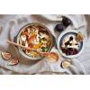 imageTramanto Olive Wood Round Spoon Beautiful HandCarved For Mixing Stirring and Serving 12 inches1pc Round Spoon