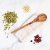 imageTramanto Olive Wood Round Spoon Beautiful HandCarved For Mixing Stirring and Serving 12 inches1pc Round Spoon