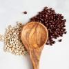 imageTramanto Olive Wood Round Spoon Beautiful HandCarved For Mixing Stirring and Serving 12 inches1pc Round Spoon