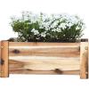 imageThirteen Chefs Villa Acacia Wooden Planter Box  17 Inch Rectangular Wood Planter for Garden Patio Window Home Decor  Acacia Wood Plant Stand for Indoor or Outdoor Gardening