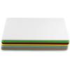 image:imageThirteen Chefs Color Coded Cutting Board Set of 618 x 12 x 05 Inch HDPE Plastic  White Red Green Blue Yellow Brown for Food Service